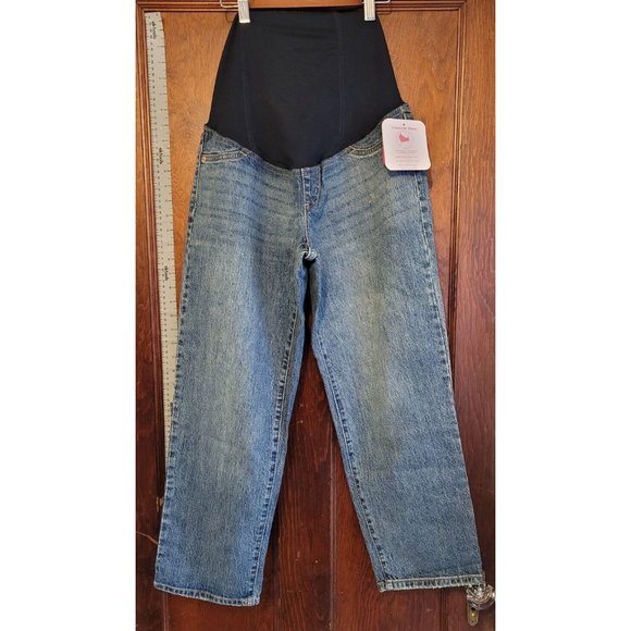 Maternity Isabel Maternity Size 2 Vintage Style 32" x 26.5" Straight Jeans B07 - Picture 2 of 9